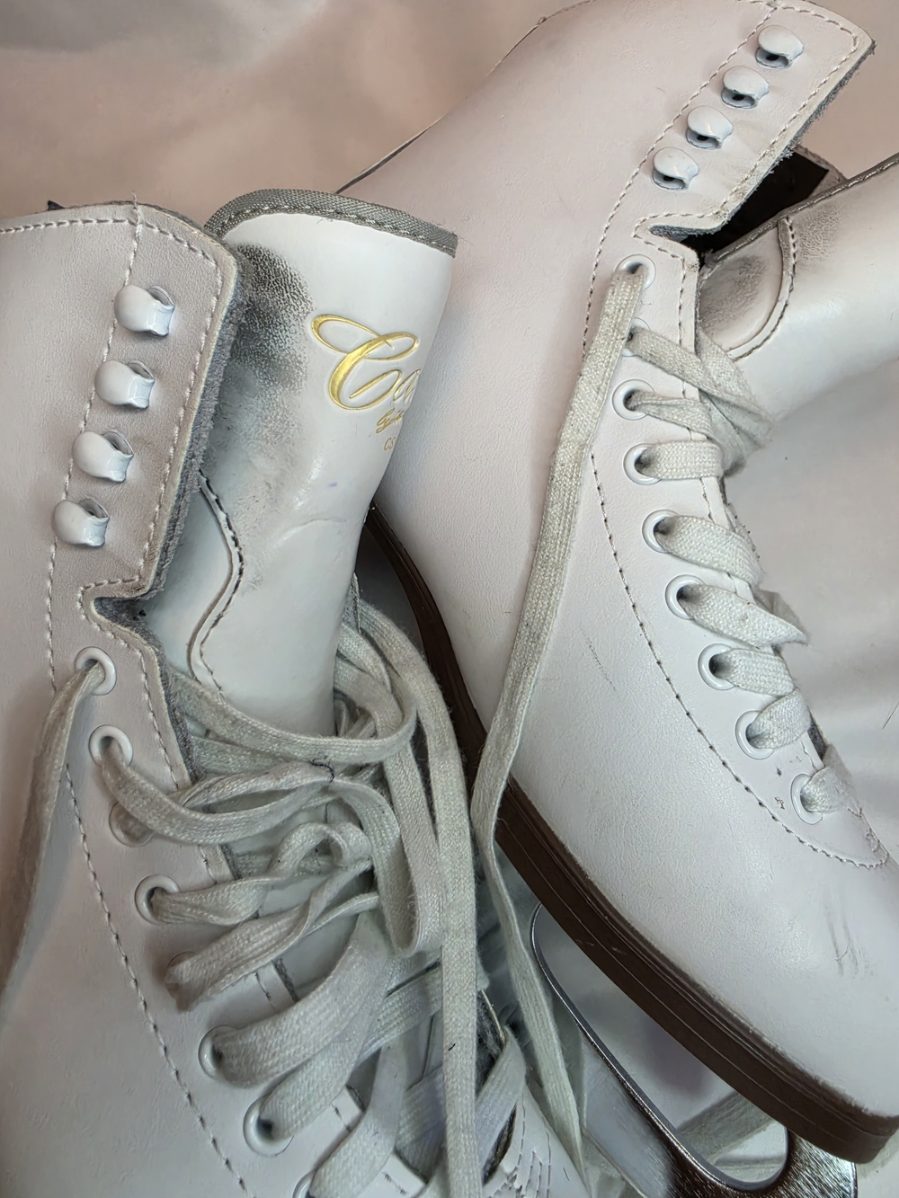 Size 6 Cameo By Jackson White Women's Figure Skates - Classic Lace-Up Style. - Picture 9 of 9